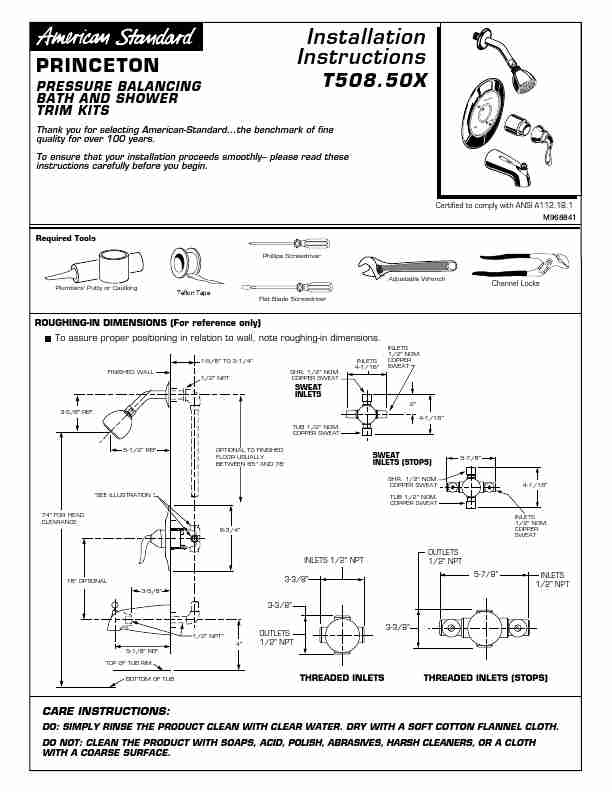 American Standard Outdoor Shower T508 50X-page_pdf